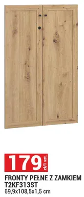 Fronty pełne z zamkiem T2KF313ST 69,9x108,5x1,5cm promocja w Merkury Market