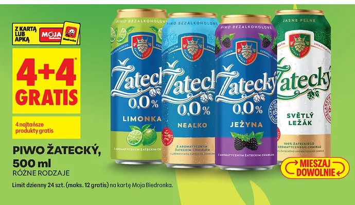 Piwo różne rodzaje promocja w Biedronka