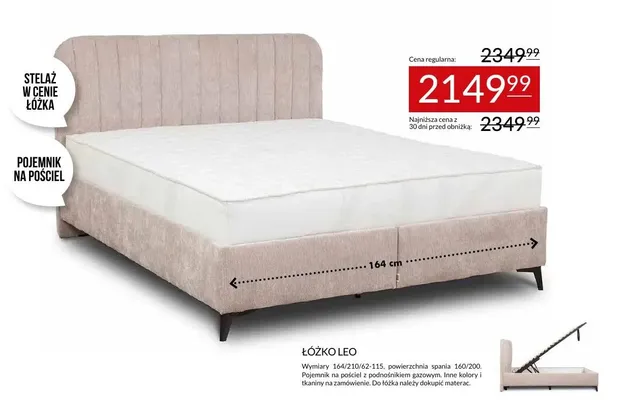 Łóżko Leo promocja w Abra Meble