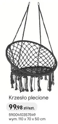 Krzesło plecione promocja w Castorama