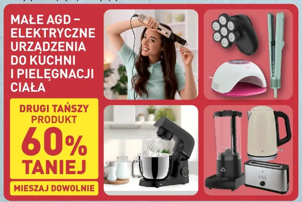Małe AGD - elektryczne urządzenia do kuchni i pielęgnacji ciała promocja w Aldi