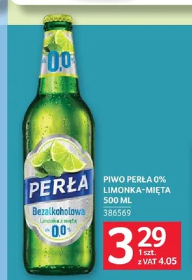 Piwo bezalkoholowe Perła Limonka-Mięta promocja w Selgros