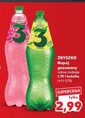 Napój gazowany 3 Grejpfruty Zbyszko promocja w Kaufland