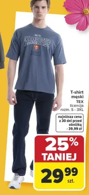 T-shirt męski licencja promocja w Carrefour