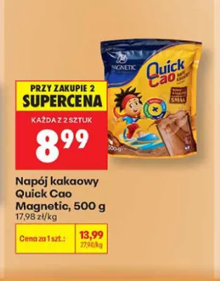 Napój kakaowy Quick Cao Magnetic promocja w Biedronka