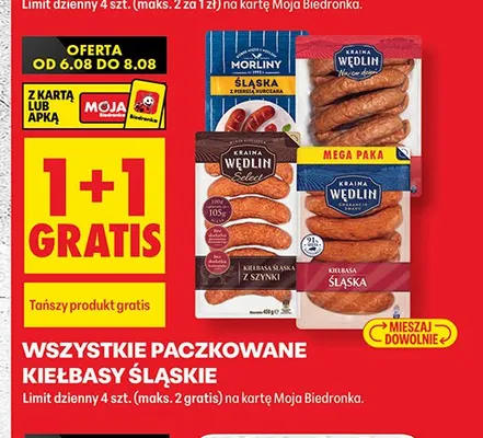 Kiełbasa Śląska Kraina Wędlin promocja w Biedronka