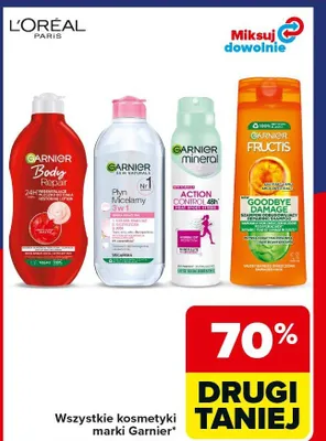 Wszystkie kosmetyki marki Garnier promocja w Carrefour
