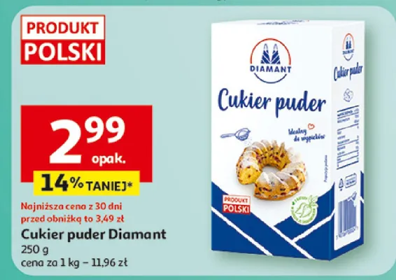 Cukier puder Diamant promocja w Auchan