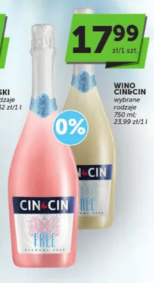 Wino bezalkoholowe Cin&Cin Free Bianco promocja w Euro Sklep