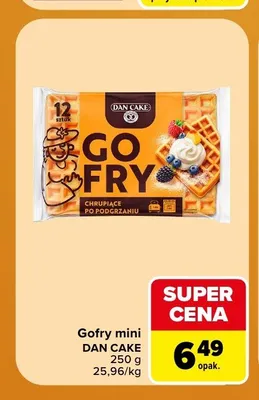 Gofry mini Dan Cake promocja w Carrefour Market