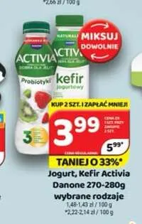 Jogurt Activia Danone promocja w Delfin