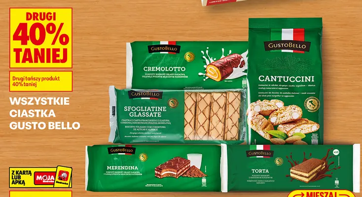 Ciastka Sfogliatine Glassate Gusto Bello promocja w Biedronka