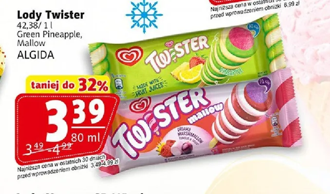 Lody Twister Mallow promocja w Prim Market