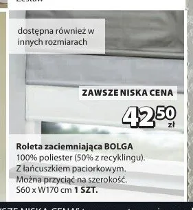 Roleta zaciemniająca Bolga promocja w Jysk