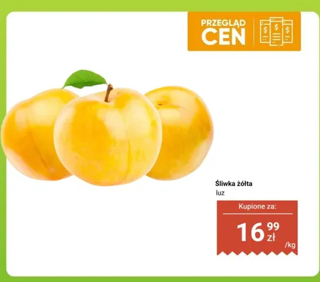 Śliwka żółta luz promocja w Biedronka
