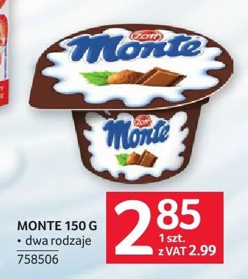 Deser Monte Zott promocja w Selgros