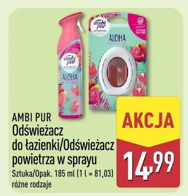 Odświeżacz do łazienki/Odświeżacz powietrza w sprayu promocja w Aldi