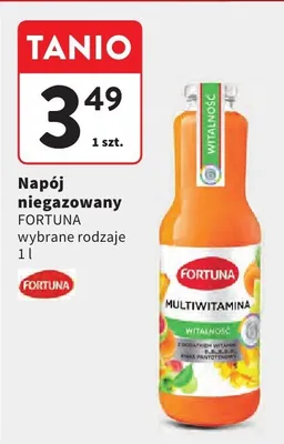 Napój niegazowany multiwitamina promocja w Intermarche