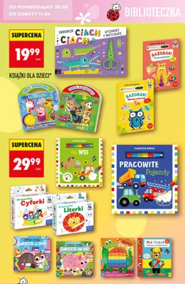 Książki dla dzieci różne rodzaje promocja w Biedronka