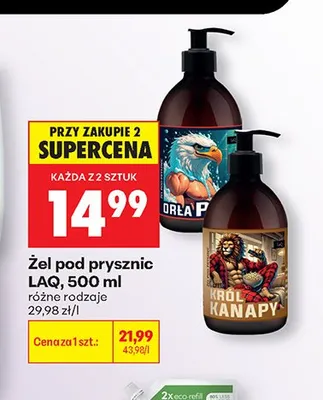 Żel pod prysznic LAQ promocja w Biedronka