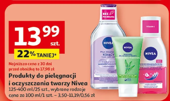 Produkty do pielęgnacji i oczyszczania twarzy promocja w Auchan