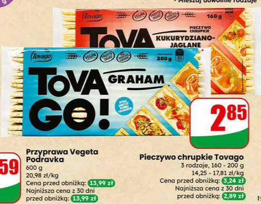 Pieczywo chrupkie graham promocja w Dino