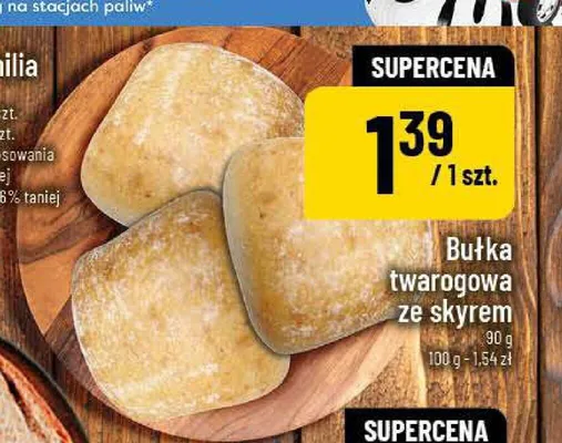 Bułka twarogowa ze skyrem promocja w POLOmarket