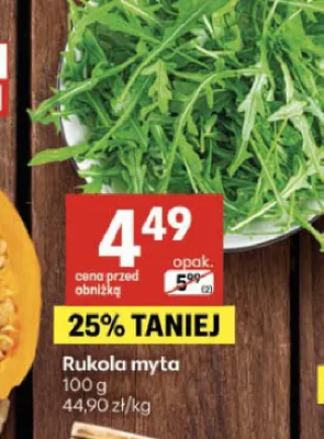 Rukola myta promocja w Delikatesy Centrum