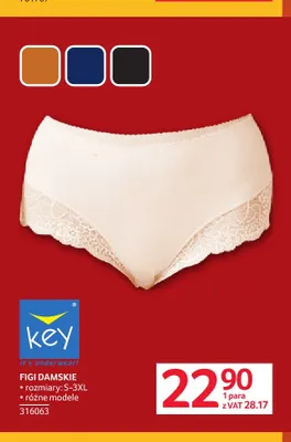 Figi damskie Key promocja w Selgros
