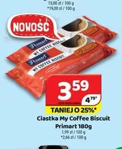 Ciastka My Coffee Biscuit Primart promocja w Delfin