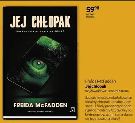 Książka Jej chłopak Freida McFadden promocja w Empik