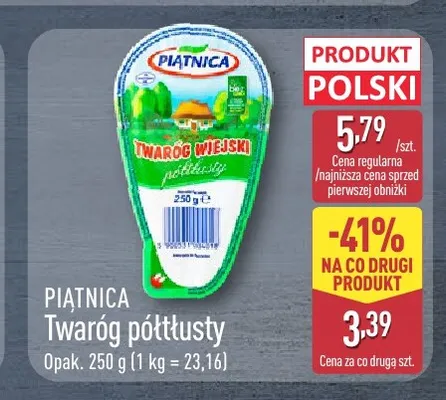 Twaróg półtłusty Piątnica promocja w Aldi