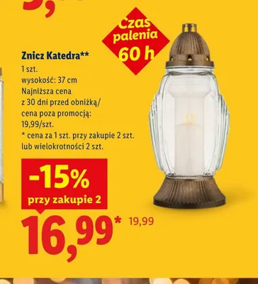 Znicz Katedra promocja w Lidl