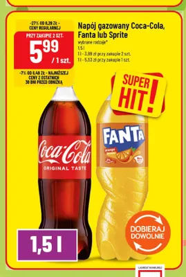 Napój gazowany Fanta Orange promocja w POLOmarket