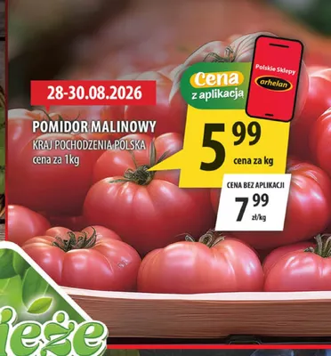 Pomidor malinowy polski promocja w Arhelan