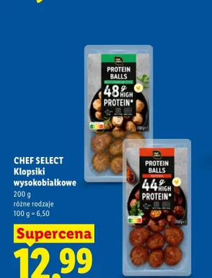 Klopsiki wysokobiałkowe Chef Select papryka promocja w Lidl