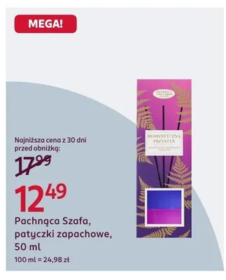 Patyczki zapachowe Pachnąca Szafa, 50 ml promocja w Rossmann