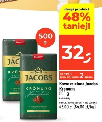Kawa mielona Jacobs Kronung promocja w Dealz