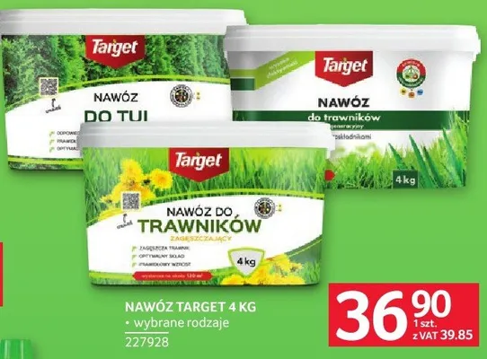 Nawóz Target 4kg wybrane rodzaje 227928 promocja w Selgros