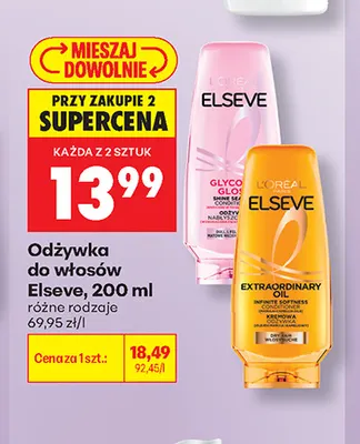 Odżywka do włosów Elseve promocja w Biedronka