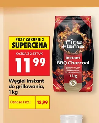 Węgiel instant do grillowania Fire Flame promocja w Biedronka