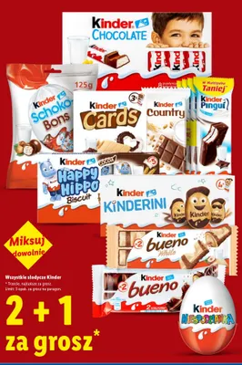 Wafle Kinder Happy Hippo Biscuit Cocoa promocja w Lidl