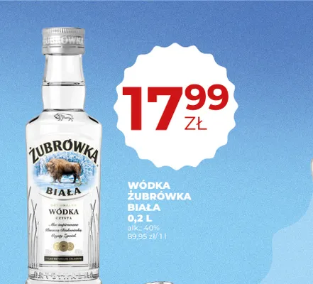 Wódka Żubrówka Biała promocja w Duży Ben