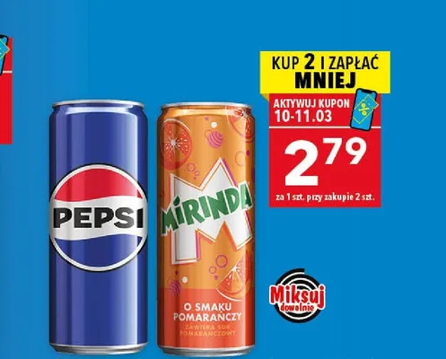 Napój gazowany Pepsi promocja w LEWIATAN