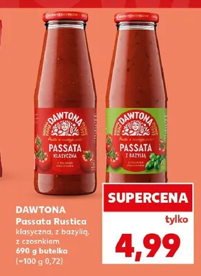 Passata Rustica Dawtona z czosnkiem promocja w Kaufland