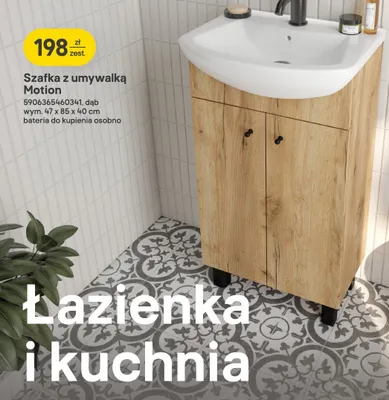 Szafka z umywalką Motion promocja w Castorama