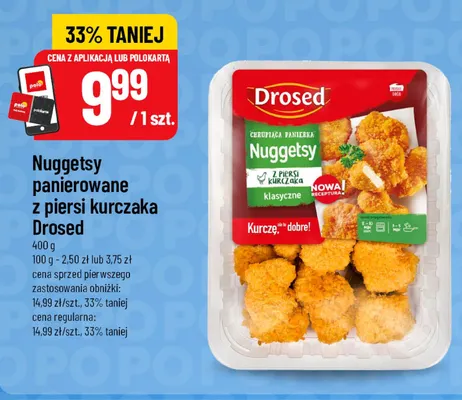 Nuggetsy panierowane z piersi kurczaka Drosed promocja w POLOmarket
