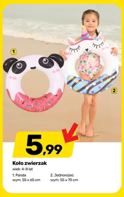 Koło zwierzak Panda 55x65 cm promocja w Bricomarche