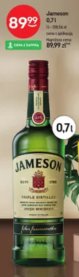 Whiskey Jameson Irish Whiskey promocja w Żabka