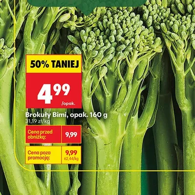 Brokuły Bimi promocja w Biedronka
